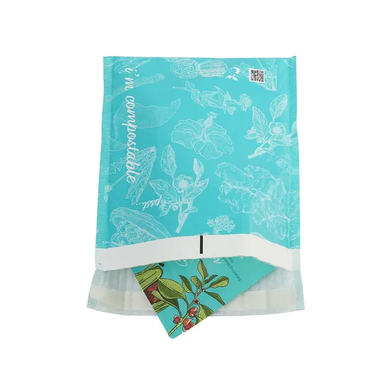 생분해성 배송 패딩 봉투 셀프 씰 크래프트 종이 메일러 익스프레스 메일링 포장 퇴비화 가능한 폴리 메일러 택배 버블 백